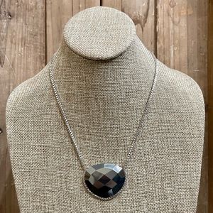 RETIRED Silpada N2917 .925 Silver Faceted Hematite Ignite Pendant Necklace